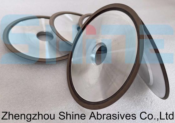 पीसीबीएन काटने के औजारों के लिए डिश के आकार का राल बंधन हीरा पीसने वाला पहिया