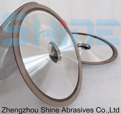 पीसीबीएन काटने के औजारों के लिए डिश के आकार का राल बंधन हीरा पीसने वाला पहिया