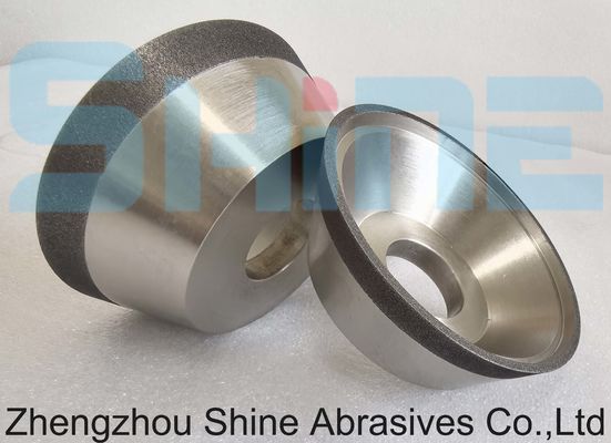 सीएनसी उपकरण पीसने के लिए 75 मिमी 11V9 राल बॉन्ड सीबीएन / डायमंड पीसने वाला पहिया