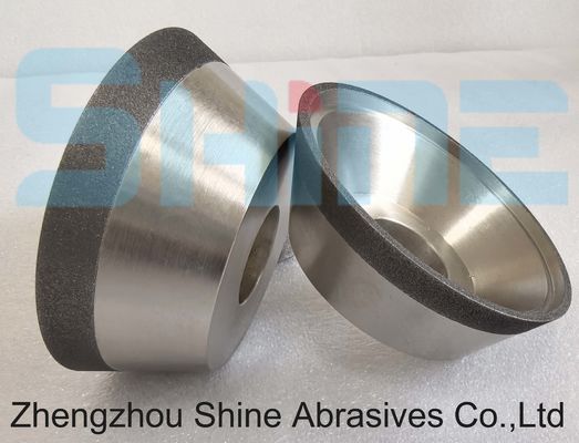 सीएनसी उपकरण पीसने के लिए 75 मिमी 11V9 राल बॉन्ड सीबीएन / डायमंड पीसने वाला पहिया