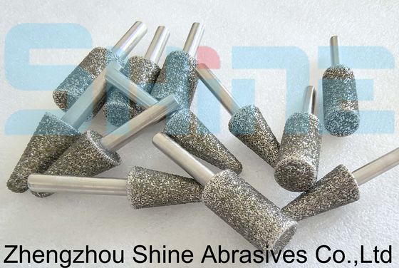 कार्बाइड टूल्स के लिए इलेक्ट्रोप्लाटेड डायमंड / सीबीएन ग्राइंडिंग मंडरल्स और व्हील्स
