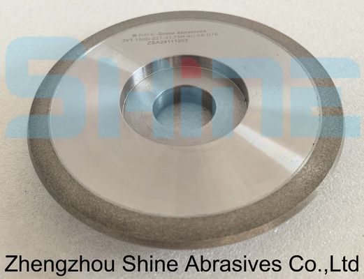 ठोस कार्बाइड ड्रिल बिट्स के लिए 3V1 150MM धातु बंधन हीरा पीसने वाला पहिया