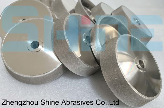 इलेक्ट्रोप्लाटेड सिंगल बेवल डायमंड ग्राइंडिंग व्हील एज प्रोफाइल पॉलिश