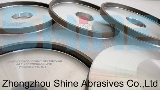 ठोस कार्बाइड देखा ब्लेड दांत शीर्ष पीसने के लिए 4A2 आकार हीरा पहिया