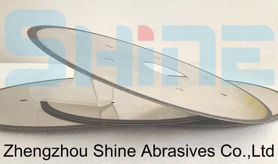 एचएसएस सामग्री के लिए इलेक्ट्रोप्लाटेड 1ए1आर 250 मिमी सीबीएन कटिंग व्हील्स