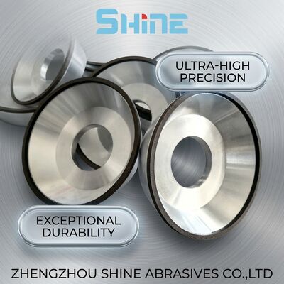 12A2 डिश शेप रेज़िन बॉन्ड डायमंड अपघर्षक पहिये टॉप ग्राइंडिंग डिस्क