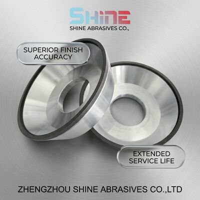 12A2 डिश शेप रेज़िन बॉन्ड डायमंड अपघर्षक पहिये टॉप ग्राइंडिंग डिस्क