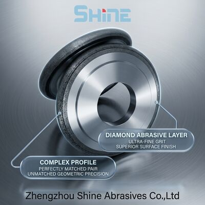 14FF1 धातु बंधन CBN पीसने वाला पहिया HSS टूल स्टील स्टेनलेस के लिए