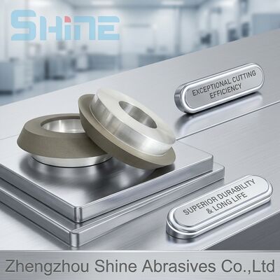 ठोस कार्बाइड सामग्री पीसने के लिए अनुकूलित 6A2 डायमंड कप व्हील