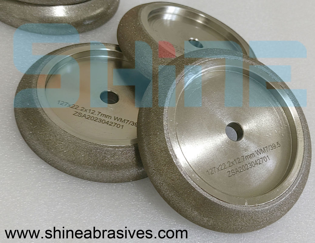 5' 7 / 39.5 बैंड देखा ब्लेड तेज करने के लिए इलेक्ट्रोप्लाटेड Cbn पीस पहिया