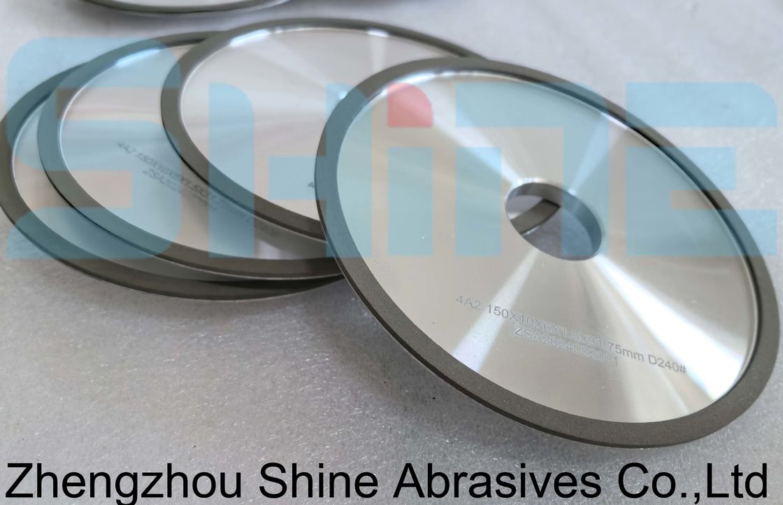 ODM 150 मिमी 4A2 राल बॉन्ड व्हील D240 कार्बाइड सर्कल सॉ के लिए ग्रिट