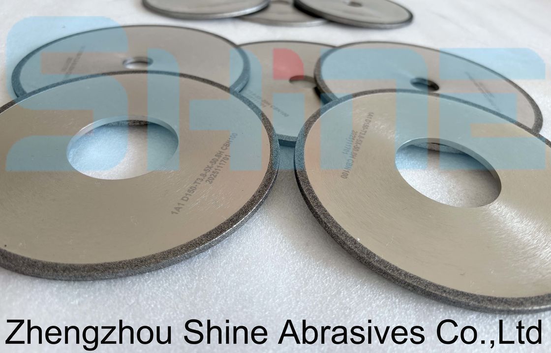 150 MM वोल्फ्रेम कार्बाइड के लिए इलेक्ट्रोप्लाटेड डायमंड सीबीएन ग्राइंडिंग व्हील्स